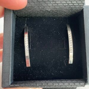 White Gold & Diamond Earrings